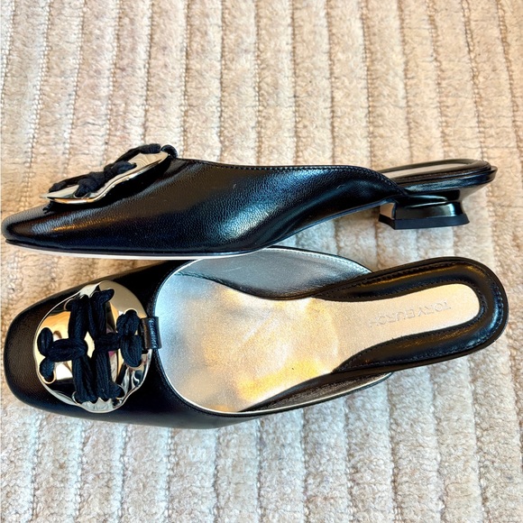 Tory Burch Black Women's Mule Shoes, women's size 6, NWT - Picture 9 of 13